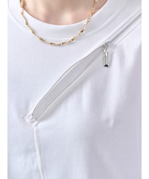 DOLLUPOOPS（ドールアップウップス）の「ショルダーファスナートップス（スウェット・レディース・ブラウン/ブラック/オフホワイト・38）」の11枚目の写真