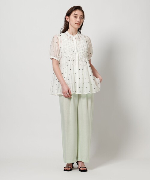 UNITED ARROWS 2トーン　ドット　ジャガード　ブラウス 2トーン ドットジャガード ブラウス（シャツ/ブラウス）｜UNITED