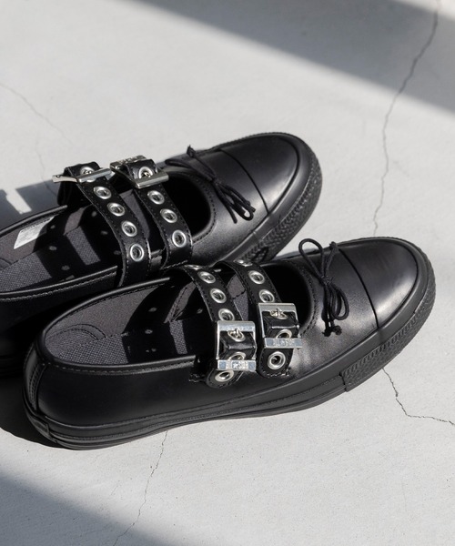 CONVERSE(コンバース)の「CONVERSE コンバース ALL STAR オールスター メニーアイレッツ バレエシューズスニーカー(スニーカー・レディース・ブラック・22.5cm/23.0cm/23.5cm/24.0cm/24.5cm/25.0cm/22.0cm)」の1枚目の写真