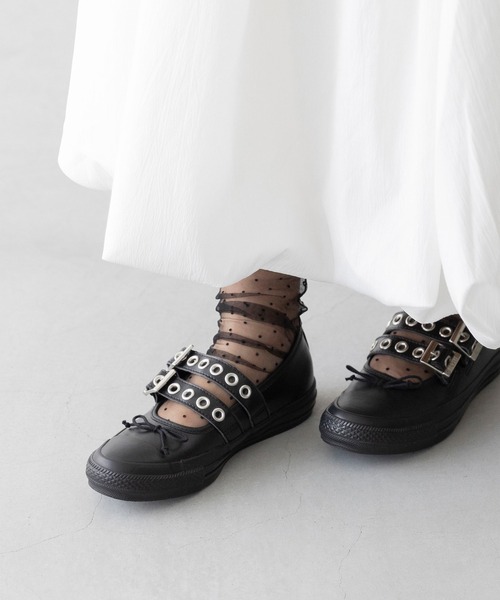 CONVERSE(コンバース)の「CONVERSE コンバース ALL STAR オールスター メニーアイレッツ バレエシューズスニーカー(スニーカー・レディース・ブラック・22.5cm/23.0cm/23.5cm/24.0cm/24.5cm/25.0cm/22.0cm)」の8枚目の写真