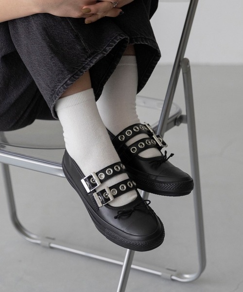 CONVERSE(コンバース)の「CONVERSE コンバース ALL STAR オールスター メニーアイレッツ バレエシューズスニーカー(スニーカー・レディース・ブラック・22.5cm/23.0cm/23.5cm/24.0cm/24.5cm/25.0cm/22.0cm)」の5枚目の写真