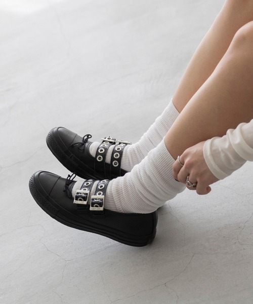 CONVERSE(コンバース)の「CONVERSE コンバース ALL STAR オールスター メニーアイレッツ バレエシューズスニーカー(スニーカー・レディース・ブラック・22.5cm/23.0cm/23.5cm/24.0cm/24.5cm/25.0cm/22.0cm)」の11枚目の写真