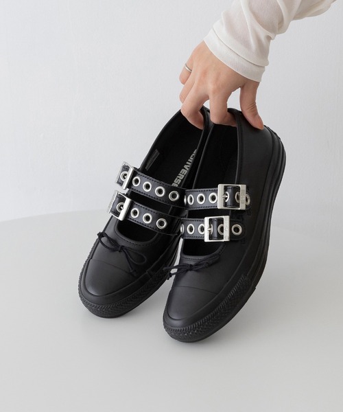 CONVERSE(コンバース)の「CONVERSE コンバース ALL STAR オールスター メニーアイレッツ バレエシューズスニーカー(スニーカー・レディース・ブラック・22.5cm/23.0cm/23.5cm/24.0cm/24.5cm/25.0cm/22.0cm)」の3枚目の写真
