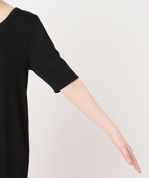 plage（プラージュ）の「《追加》Rib ハーフスリーブ ワンピース