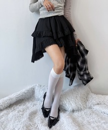CHARME BY MICOLA（シャルムバイミコラ）の「イレヘムフリルフレアミニスカート(インパン付)（スカート・レディース）」