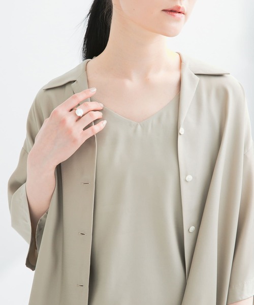 URBAN RESEARCH(アーバンリサーチ)の「『接触冷感』キュプラキャミトップ(キャミソール・レディース・ブラック/ベージュ系その他・36/38)」の2枚目の写真