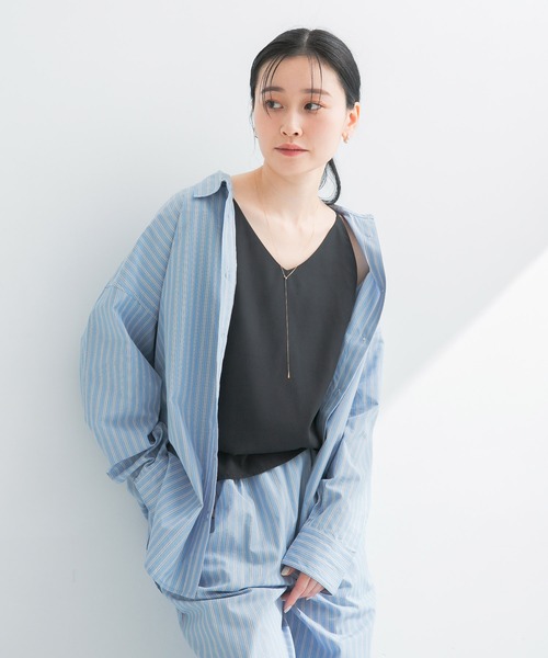 URBAN RESEARCH(アーバンリサーチ)の「『接触冷感』キュプラキャミトップ(キャミソール・レディース・ブラック/ベージュ系その他・36/38)」の5枚目の写真