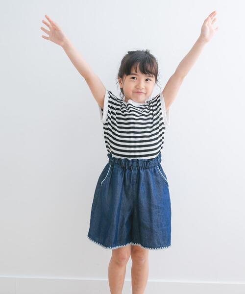 URBAN RESEARCH DOORS（アーバンリサーチドアーズ）の「『WEB/一部店舗限定サイズ』変形ワッフルノースリーブプルオーバー(KIDS)（Tシャツ/カットソー・キッズ・アイボリー/ブラック系その他・105/120/135/150）」の22枚目の写真
