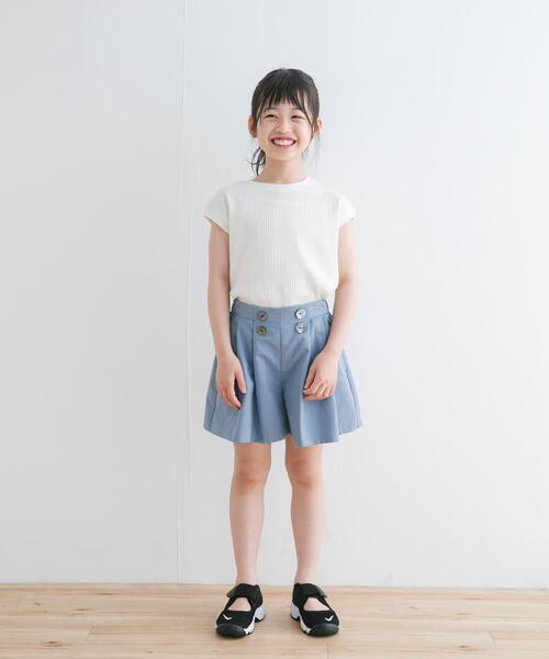 URBAN RESEARCH DOORS（アーバンリサーチドアーズ）の「『WEB/一部店舗限定サイズ』変形ワッフルノースリーブプルオーバー(KIDS)（Tシャツ/カットソー・キッズ・アイボリー/ブラック系その他・105/120/135/150）」の13枚目の写真