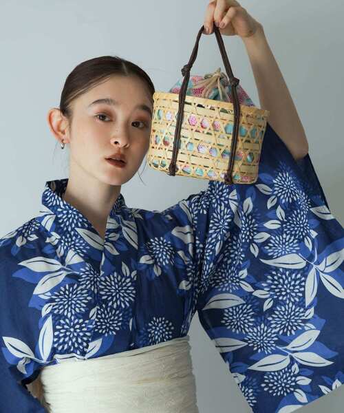 SENSE OF PLACE by URBAN RESEARCH（センスオブプレイスバイアーバンリサーチ）の「カゴキンチャクバッグA（かごバッグ・レディース・ベージュ・ONE）」の4枚目の写真