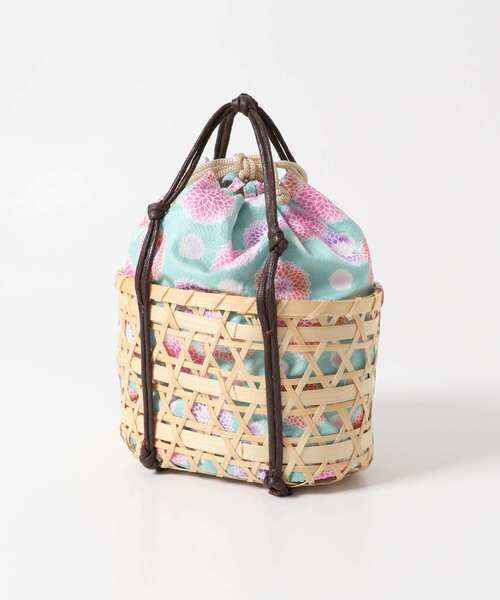 SENSE OF PLACE by URBAN RESEARCH（センスオブプレイスバイアーバンリサーチ）の「カゴキンチャクバッグA（かごバッグ・レディース・ベージュ・ONE）」の8枚目の写真