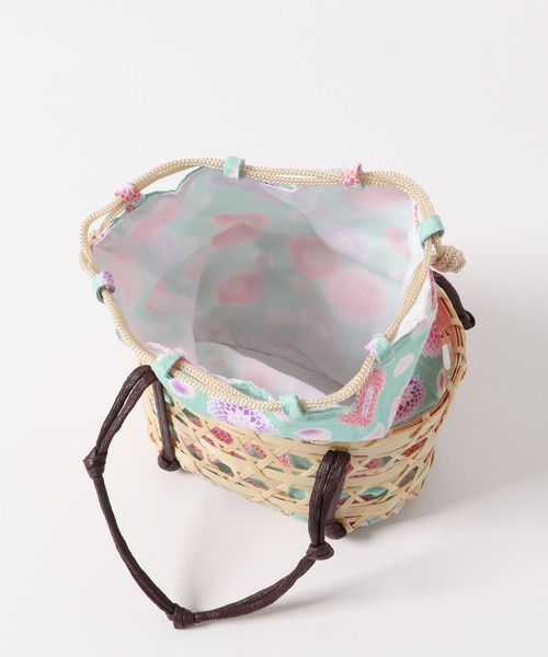 SENSE OF PLACE by URBAN RESEARCH（センスオブプレイスバイアーバンリサーチ）の「カゴキンチャクバッグA（かごバッグ・レディース・ベージュ・ONE）」の10枚目の写真