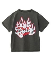 X-girl | FIRE HEART LOGO S/S TEE(Tシャツ/カットソー)