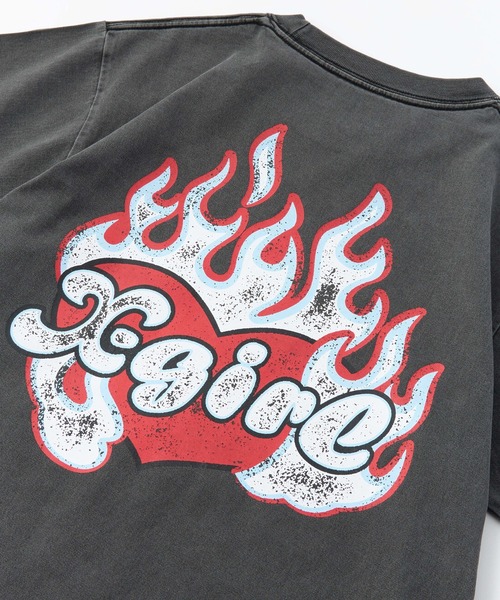 tシャツ FIRE HEART LOGO S/S TEE レディース メンズ FIRE HEART LOGO S/S TEE（Tシャツ/カットソー）｜X-girl