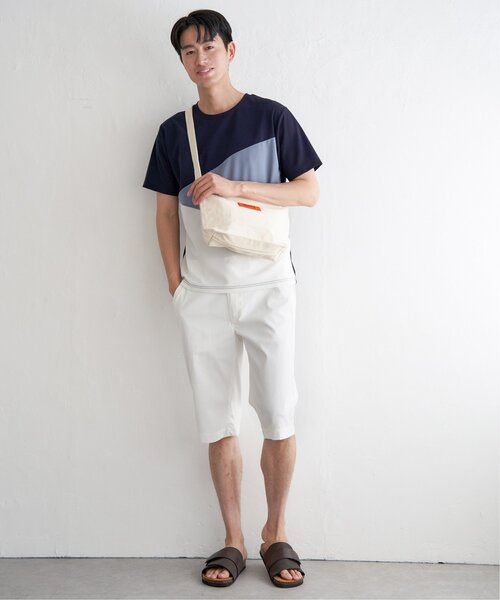 ikka(イッカ)の「【プチプラ1990円(税抜)】【接触冷感/吸水速乾】マルチファンクション斜め切り替えTシャツ【親子コーデ】(Tシャツ/カットソー・メンズ・ネイビー/ベージュ/ホワイト/ブラック・M/L/XL/S)」の16枚目の写真