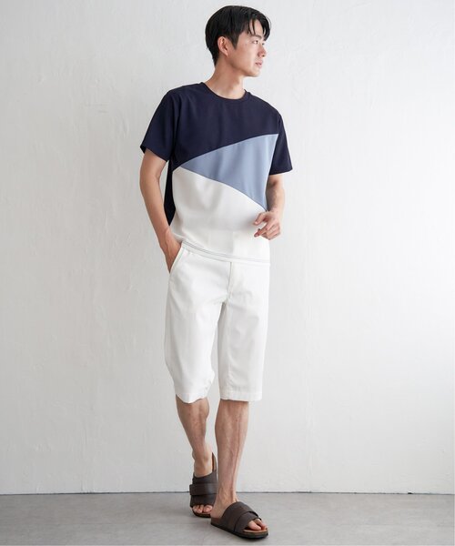 ikka(イッカ)の「【プチプラ1990円(税抜)】【接触冷感/吸水速乾】マルチファンクション斜め切り替えTシャツ【親子コーデ】(Tシャツ/カットソー・メンズ・ネイビー/ベージュ/ホワイト/ブラック・M/L/XL/S)」の17枚目の写真