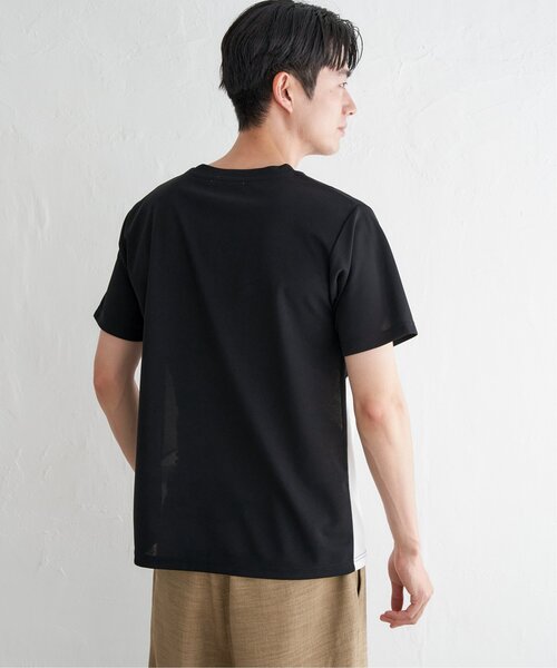ikka(イッカ)の「【プチプラ1990円(税抜)】【接触冷感/吸水速乾】マルチファンクション斜め切り替えTシャツ【親子コーデ】(Tシャツ/カットソー・メンズ・ネイビー/ベージュ/ホワイト/ブラック・M/L/XL/S)」の22枚目の写真