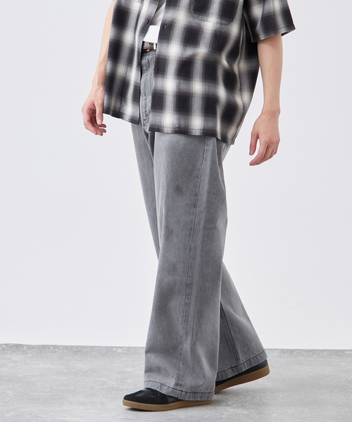 B.C STOCK（ベーセーストック）の「《追加2》[B.A.C.D] 13oz ワイドストレートデニムパンツ（デニムパンツ・メンズ・エメラルドブルー/ブルー系その他/スミクロ/ブラック系その他・SMALL/MEDIUM/LARGE）」の11枚目の写真