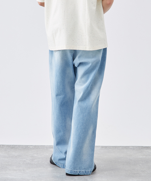 B.C STOCK（ベーセーストック）の「《追加2》[B.A.C.D] 13oz ワイドストレートデニムパンツ（デニムパンツ・メンズ・エメラルドブルー/ブルー系その他/スミクロ/ブラック系その他・SMALL/MEDIUM/LARGE）」の20枚目の写真