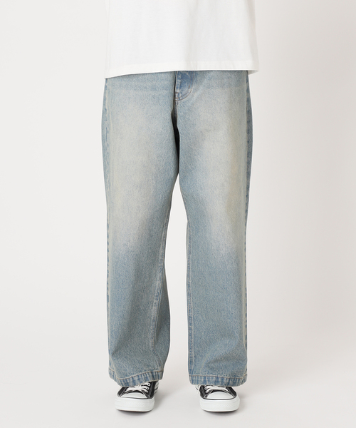 B.C STOCK（ベーセーストック）の「《追加2》[B.A.C.D] 13oz ワイドストレートデニムパンツ（デニムパンツ・メンズ・エメラルドブルー/ブルー系その他/スミクロ/ブラック系その他・SMALL/MEDIUM/LARGE）」の21枚目の写真