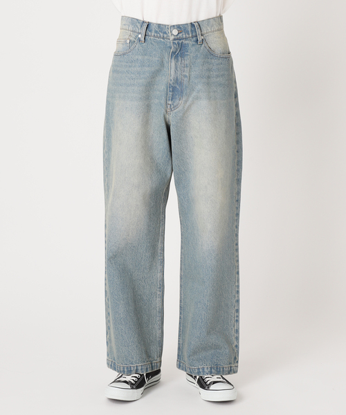 B.C STOCK（ベーセーストック）の「《追加2》[B.A.C.D] 13oz ワイドストレートデニムパンツ（デニムパンツ・メンズ・エメラルドブルー/ブルー系その他/スミクロ/ブラック系その他・SMALL/MEDIUM/LARGE）」の22枚目の写真