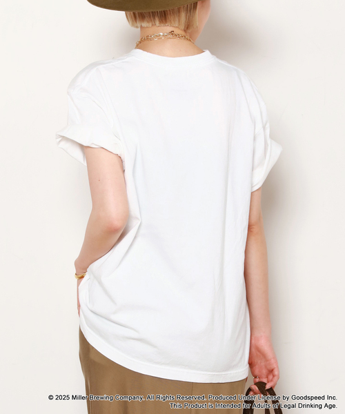 GOOD ROCK SPEED(グッドロックスピード)の「【GOOD ROCK SPEED / グッドロックスピード】Miller print T-sh(Tシャツ/カットソー・レディース・ホワイト・FREE)」の3枚目の写真