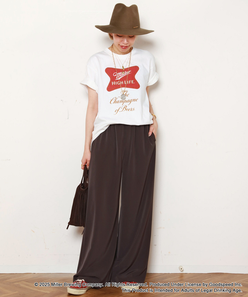 GOOD ROCK SPEED(グッドロックスピード)の「【GOOD ROCK SPEED / グッドロックスピード】Miller print T-sh(Tシャツ/カットソー・レディース・ホワイト・FREE)」の13枚目の写真