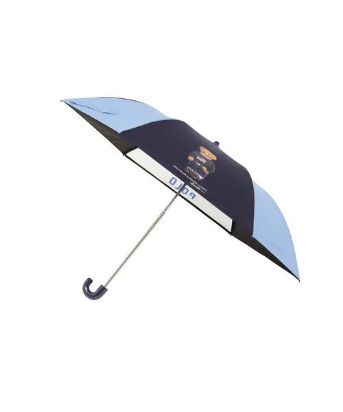 キッズ 遮光 晴雨兼用折りたたみ日傘 ”ポロベアカラーコンビ