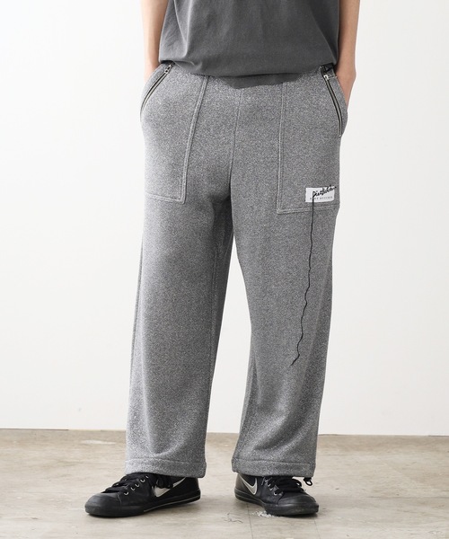 DIET BUTCHER（ダイエットブッチャー）の「DIET BUTCHER/ダイエットブッチャー glitter cropped wide pants ワイドパンツ（スウェットパンツ・メンズ・ゴールド/シルバー・FREE）」の5枚目の写真