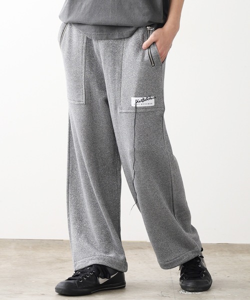 DIET BUTCHER（ダイエットブッチャー）の「DIET BUTCHER/ダイエットブッチャー glitter cropped wide pants ワイドパンツ（スウェットパンツ・メンズ・ゴールド/シルバー・FREE）」の6枚目の写真