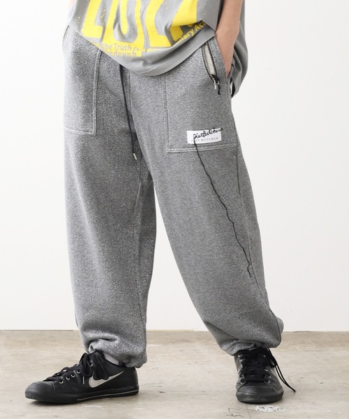 DIET BUTCHER（ダイエットブッチャー）の「DIET BUTCHER/ダイエットブッチャー glitter cropped wide pants ワイドパンツ（スウェットパンツ・メンズ・ゴールド/シルバー・FREE）」の9枚目の写真