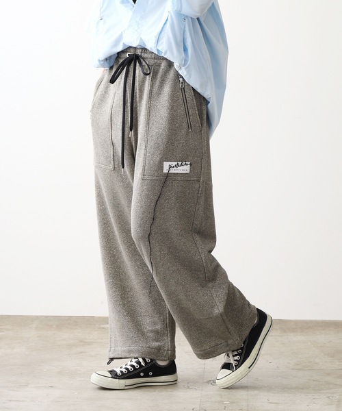DIET BUTCHER（ダイエットブッチャー）の「DIET BUTCHER/ダイエットブッチャー glitter cropped wide pants ワイドパンツ（スウェットパンツ・メンズ・ゴールド/シルバー・FREE）」の21枚目の写真