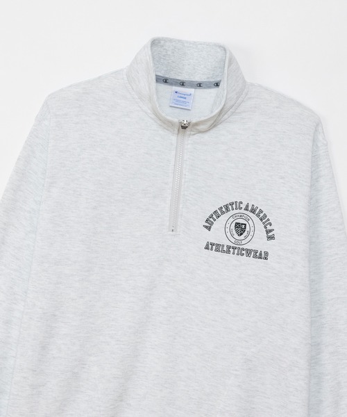 Champion Golf(チャンピオンゴルフ)の「【Champion/チャンピオン】メンズ GOLF テックウィーブテリー ハーフジップスウェットシャツ(スウェット・メンズ・オフホワイト/グレー/ブラック・MEDIUM/LARGE/X-LARGE)」の13枚目の写真