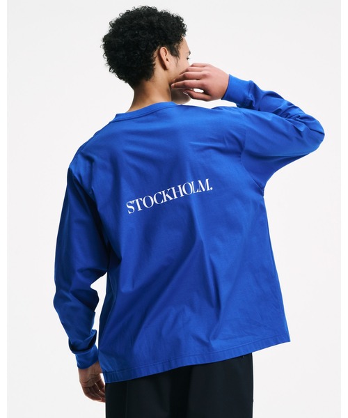 SOPHNET.（ソフネット）の「STOCKHOLM. L/S TEE（Tシャツ/カットソー・メンズ・ブルー/ホワイト/ブラック・3/2/4/1/5）」の4枚目の写真