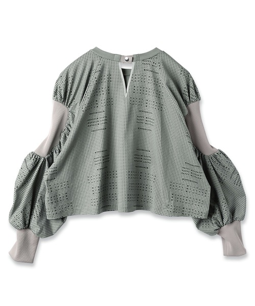 mintdesigns(ミントデザインズ)の「DOT TYPE T-TOP(Tシャツ/カットソー・レディース・ブラック/ブルーグレー・ONESIZE)」の7枚目の写真