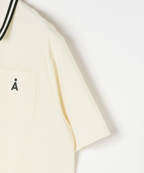 ALAND(エーランド)の「【UNISEX】ALAND/Aロゴカノコポロ(ポロシャツ・レディース・ブラック/ホワイト・SMALL/LARGE)」の5枚目の写真