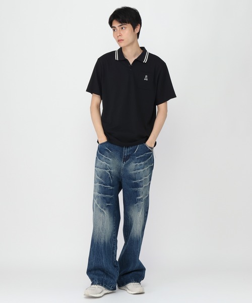 ALAND(エーランド)の「【UNISEX】ALAND/Aロゴカノコポロ(ポロシャツ・レディース・ブラック/ホワイト・SMALL/LARGE)」の19枚目の写真