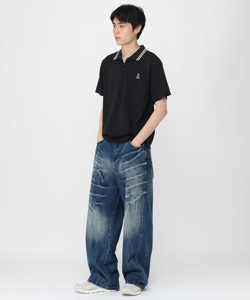 ALAND(エーランド)の「【UNISEX】ALAND/Aロゴカノコポロ(ポロシャツ・レディース・ブラック/ホワイト・SMALL/LARGE)」の20枚目の写真