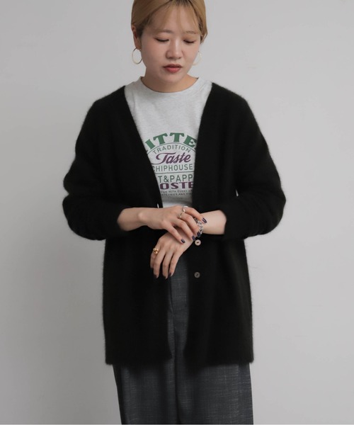 フォックスナイロン ミドル丈カーデ | NOMBRE IMPAIR