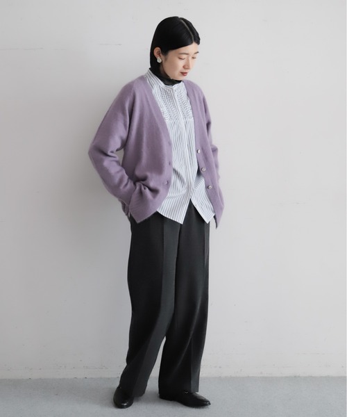 フォックスナイロン ミドル丈カーデ | NOMBRE IMPAIR