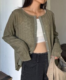 CIAOPANIC TYPY | 針抜きシアー2wayスナップカーディガン(カーディガン/ボレロ)
