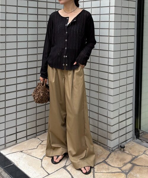 セール】針抜きシアー2wayスナップカーディガン（カーディガン/ボレロ