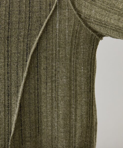 CIAOPANIC TYPY（チャオパニックティピー）の「針抜きシアー2wayスナップカーディガン（カーディガン/ボレロ・レディース・オフホワイト/イエロー/カーキ/ブラック・ONE SIZE）」の21枚目の写真