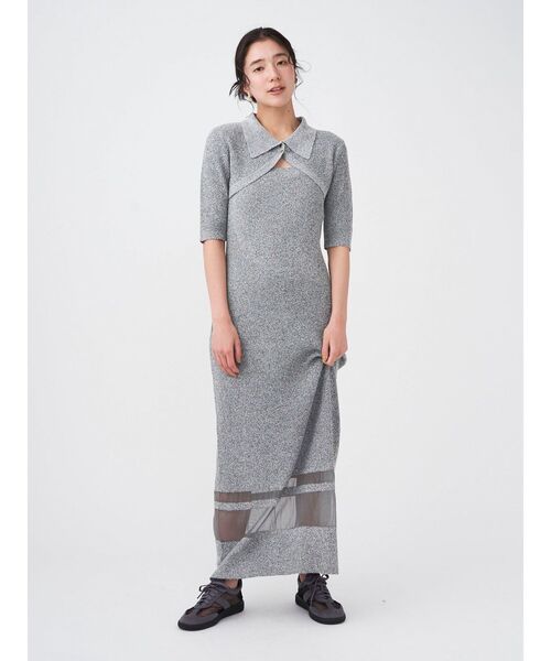 LAGUNAMOON(ラグナムーン)の「【追加生産】クロップドカーデセットニットワンピース(ワンピース・レディース・グレー/ブラック/ベージュ・SMALL/MEDIUM)」の21枚目の写真