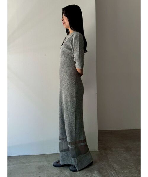 nana　クロップドカーデセットニットワンピース LAGUNAMOON ワンピース クロップドカーデセットニットワンピース