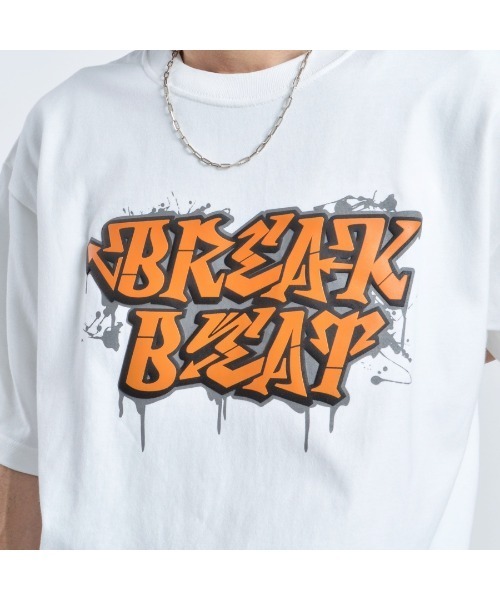 MODISH GAZE(モディシュガゼ)の「【MODISH GAZE】7.4スーパーヘビーオンス 発泡プリント グラフィック 半袖Tシャツ BREAK BEAT(Tシャツ/カットソー・メンズ・ブラック/ライトブルー/ホワイト・MEDIUM/LARGE/X-LARGE)」の6枚目の写真
