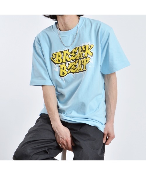 MODISH GAZE(モディシュガゼ)の「【MODISH GAZE】7.4スーパーヘビーオンス 発泡プリント グラフィック 半袖Tシャツ BREAK BEAT(Tシャツ/カットソー・メンズ・ブラック/ライトブルー/ホワイト・MEDIUM/LARGE/X-LARGE)」の21枚目の写真