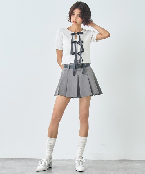 ANAP（アナップ）の「スニーカー デザイン ミュール（パンプス・レディース・ホワイト/ブラック・L/M）」の6枚目の写真