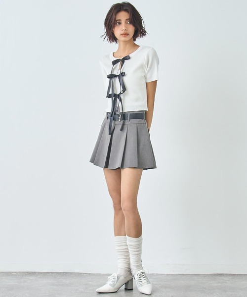 ANAP（アナップ）の「スニーカー デザイン ミュール（パンプス・レディース・ホワイト/ブラック・L/M）」の7枚目の写真