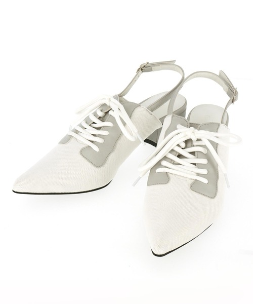 ANAP（アナップ）の「スニーカー デザイン ミュール（パンプス・レディース・ホワイト/ブラック・L/M）」の20枚目の写真